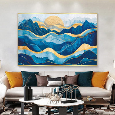 SAPPHIRE AND GOLD CANVAS