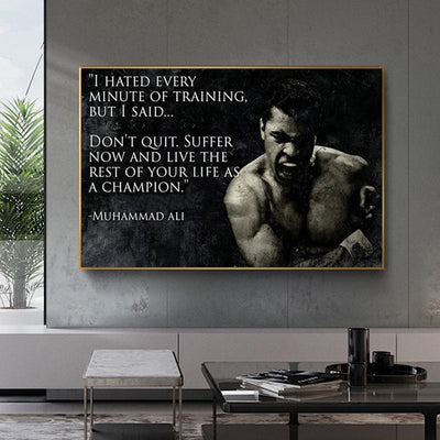 KING ALI MOTIVATION CANVAS