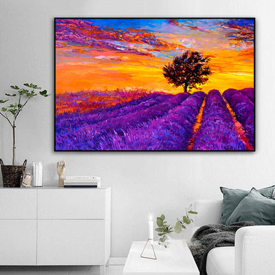 LAVENDERS AND SUNSET - XL+