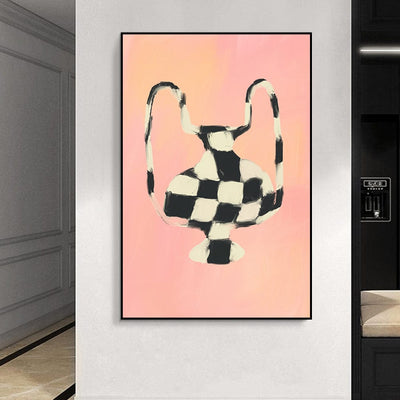 CHECKERED VASE