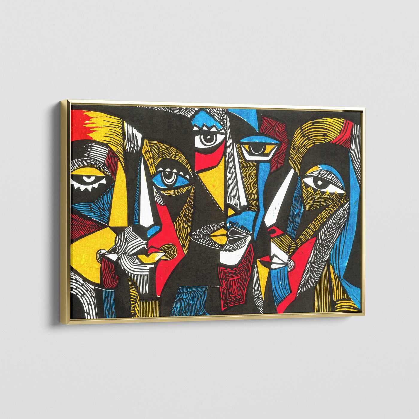 ABSTRACT FACES CANVAS