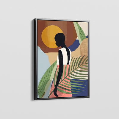 AFRICAN VINTAGE GIRL CANVAS
