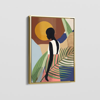 AFRICAN VINTAGE GIRL CANVAS