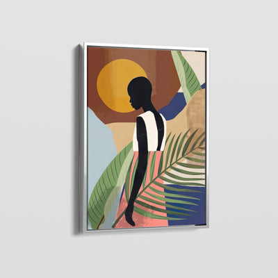 AFRICAN VINTAGE GIRL CANVAS