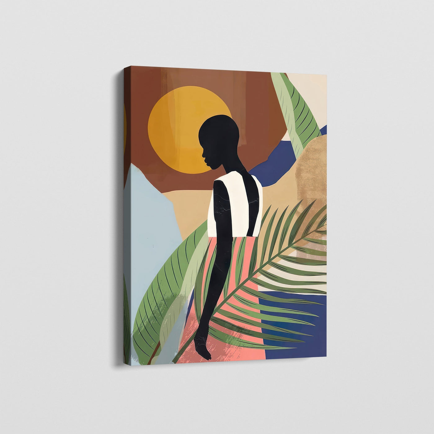 AFRICAN VINTAGE GIRL CANVAS