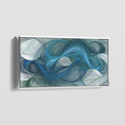 ABSTRACT BLUE LINES CANVAS