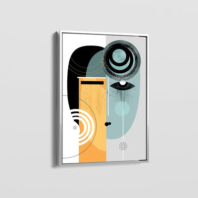 ABSTRACT GEOMETRIC WOMEN CANVAS