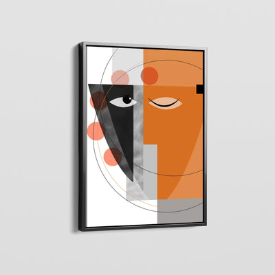 ABSTRACT GEOMETRIC WOMEN CANVAS