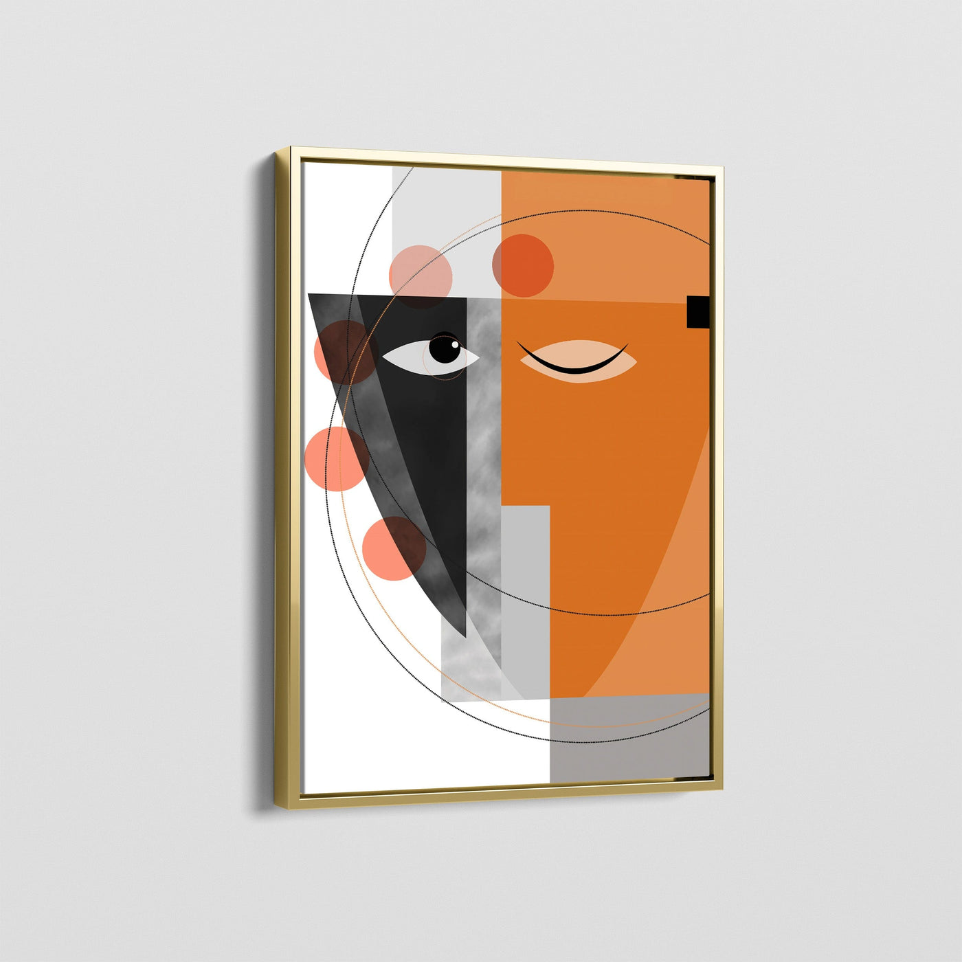 ABSTRACT GEOMETRIC WOMEN CANVAS
