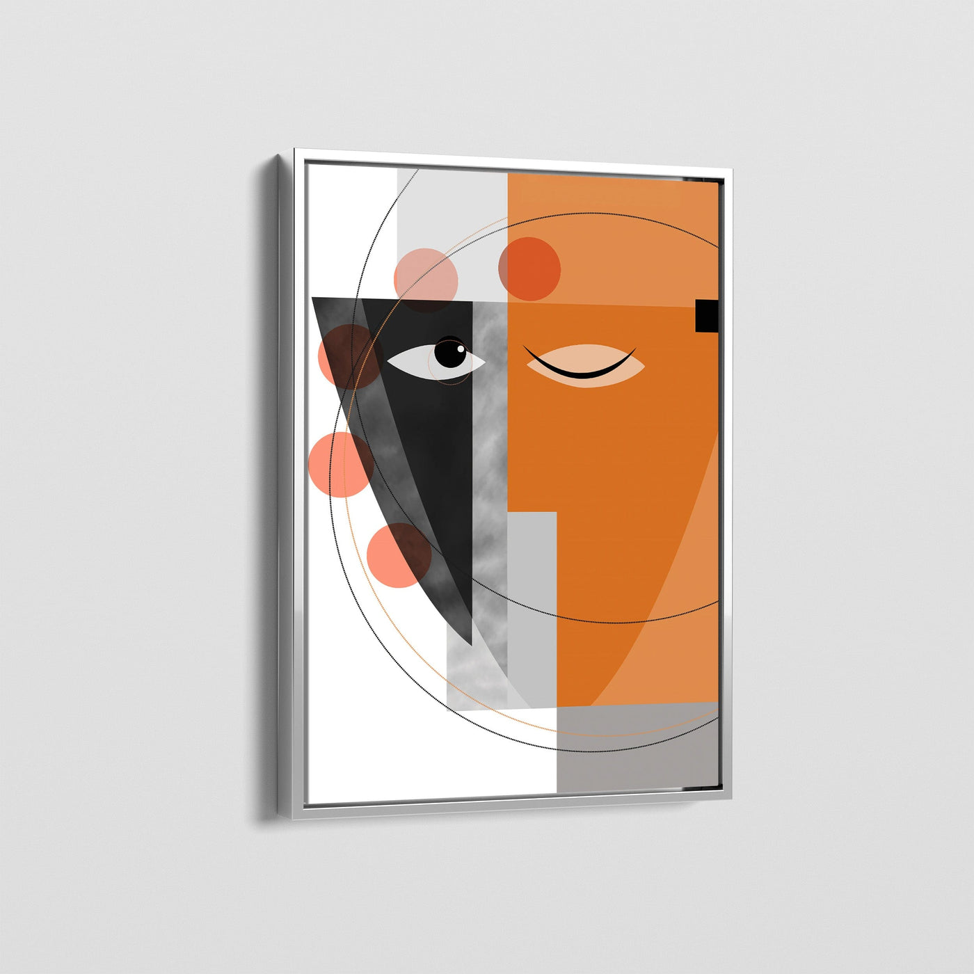 ABSTRACT GEOMETRIC WOMEN CANVAS