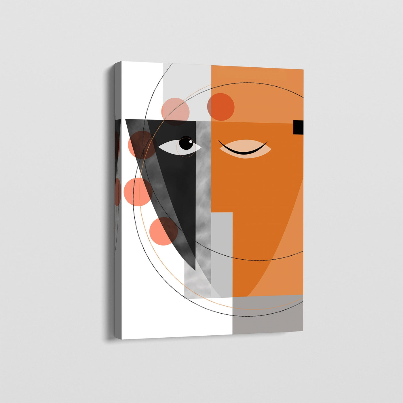 ABSTRACT GEOMETRIC WOMEN CANVAS