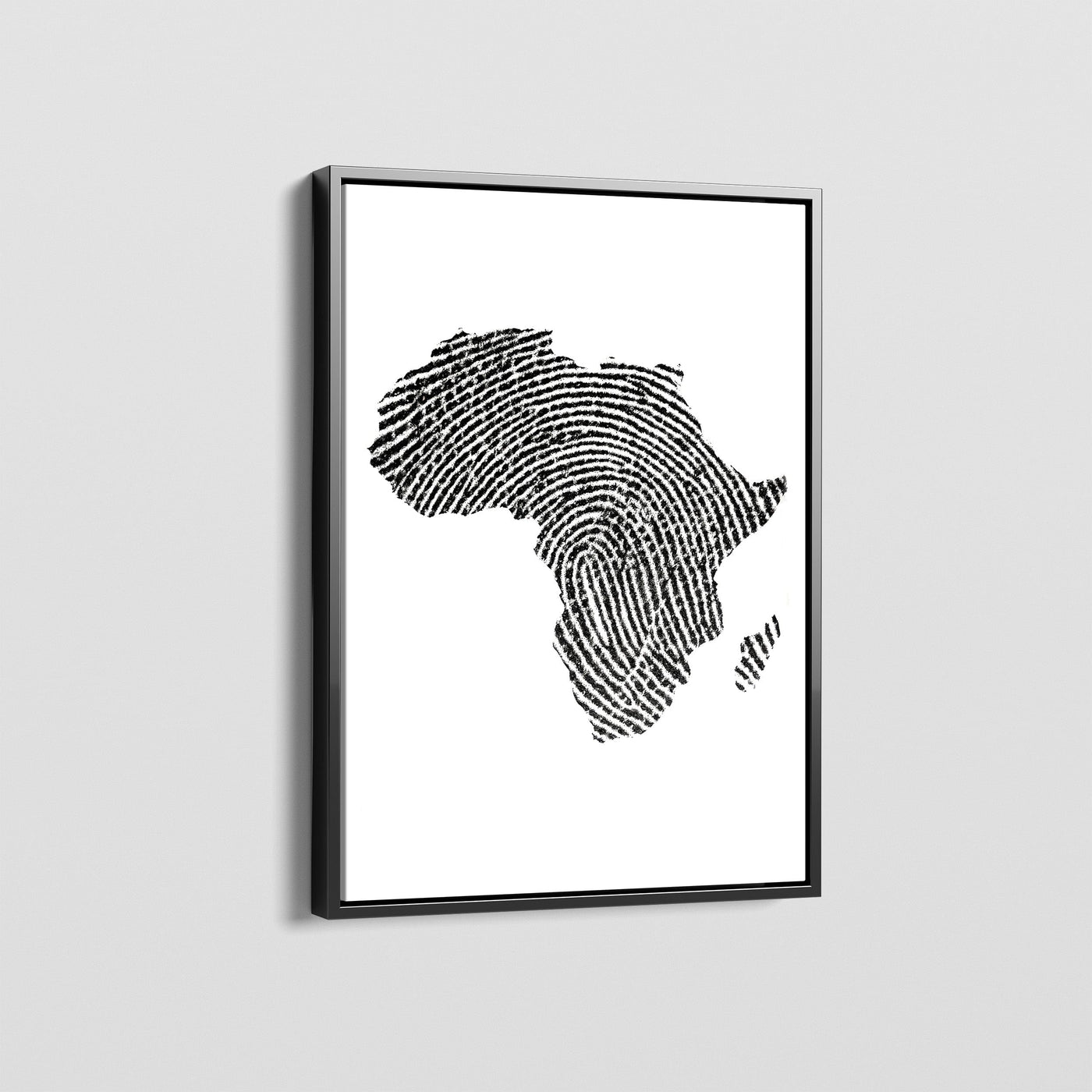 AFRICA PRINT MAP CANVAS