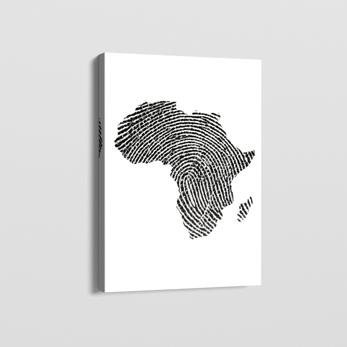 AFRICA PRINT MAP CANVAS