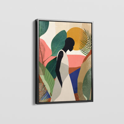 AFRICAN VINTAGE GIRL A CANVAS
