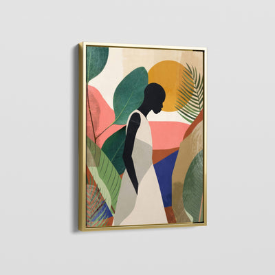 AFRICAN VINTAGE GIRL A CANVAS