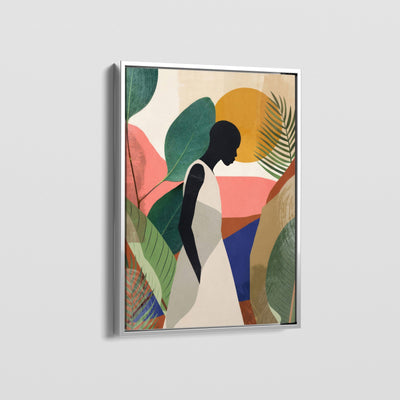 AFRICAN VINTAGE GIRL A CANVAS