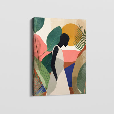AFRICAN VINTAGE GIRL CANVAS