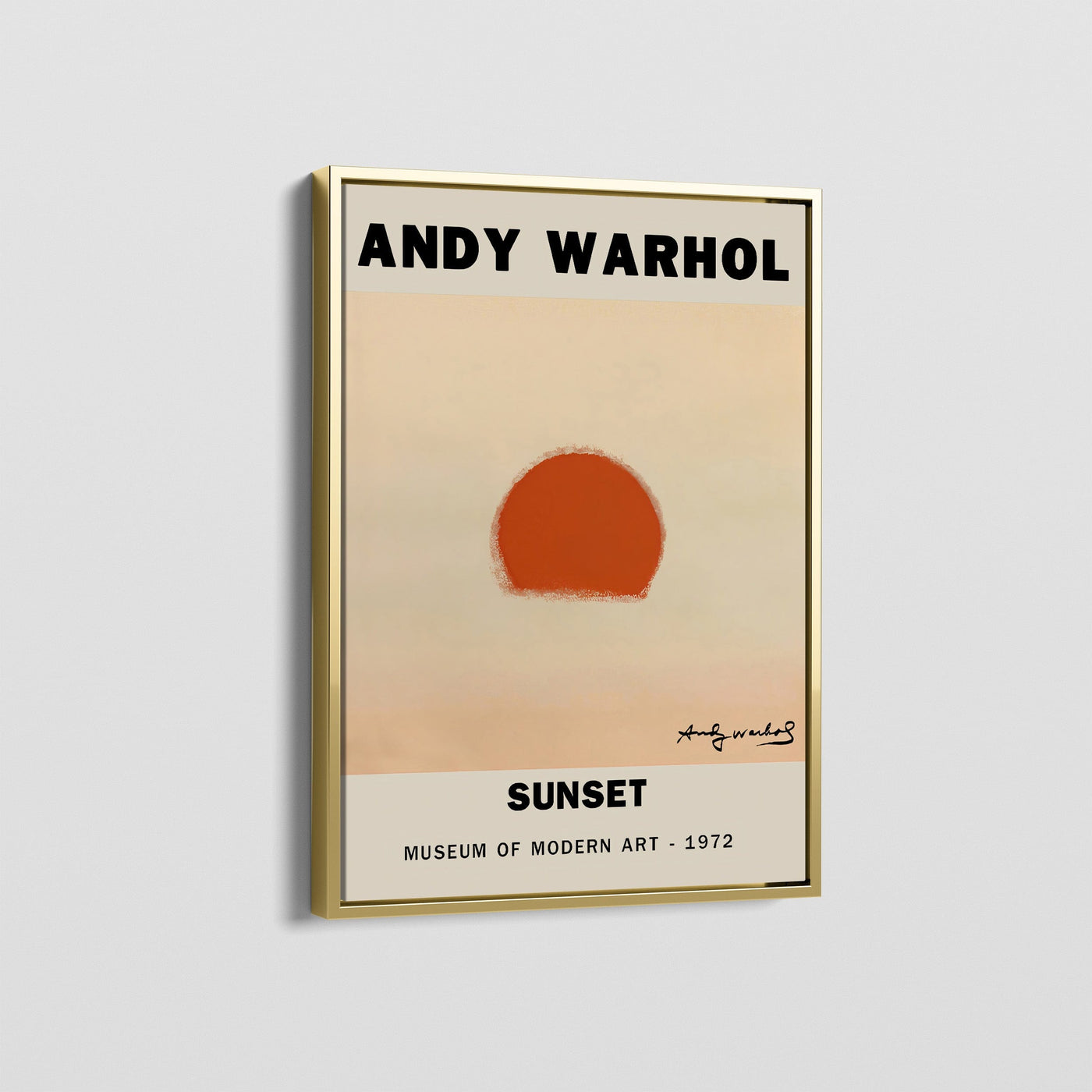 ANDY WARHOL SUNSET CANVAS