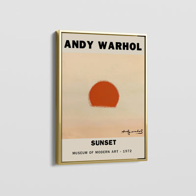 ANDY WARHOL SUNSET CANVAS