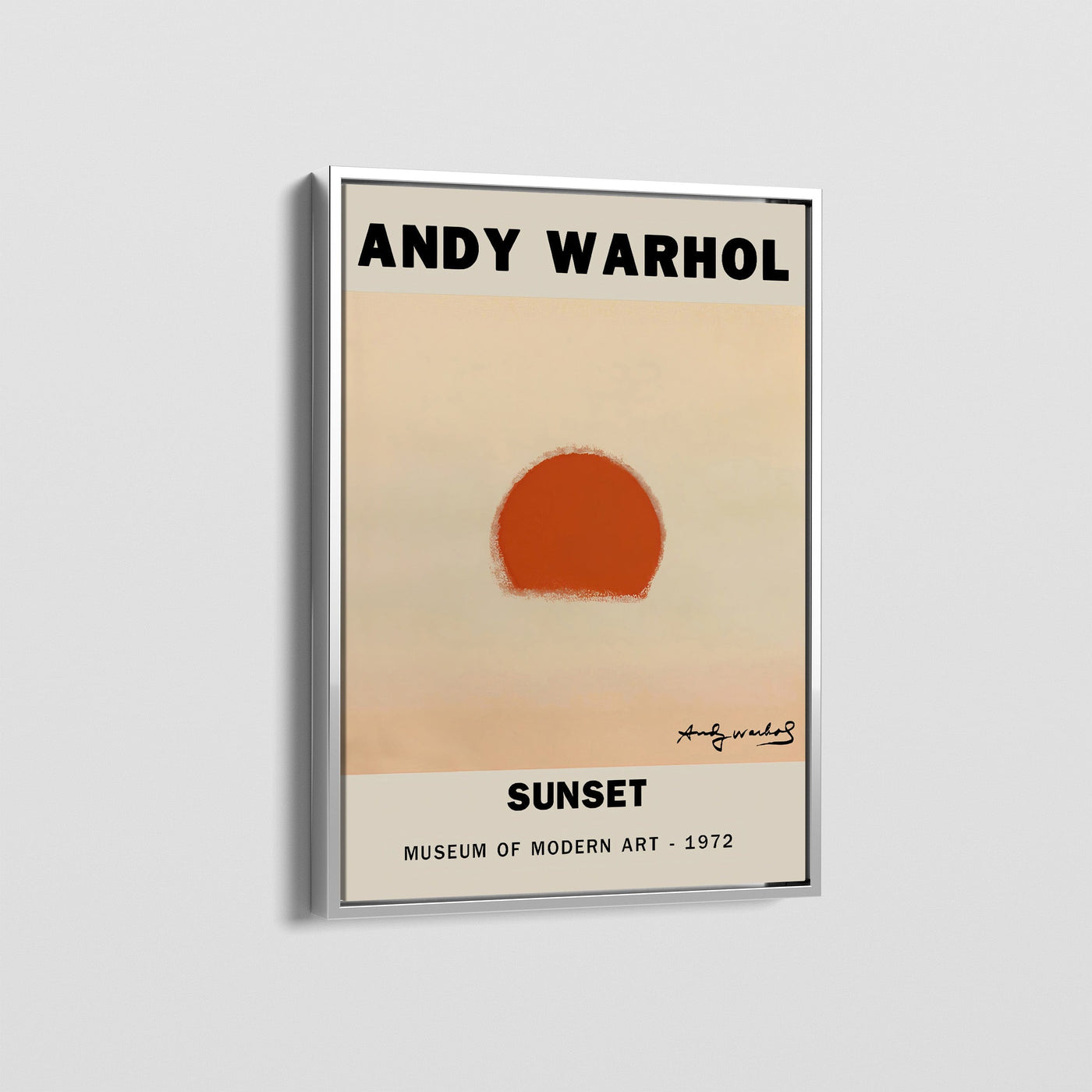 ANDY WARHOL SUNSET CANVAS