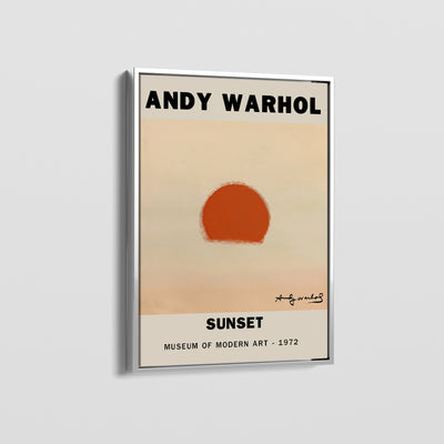 ANDY WARHOL SUNSET CANVAS