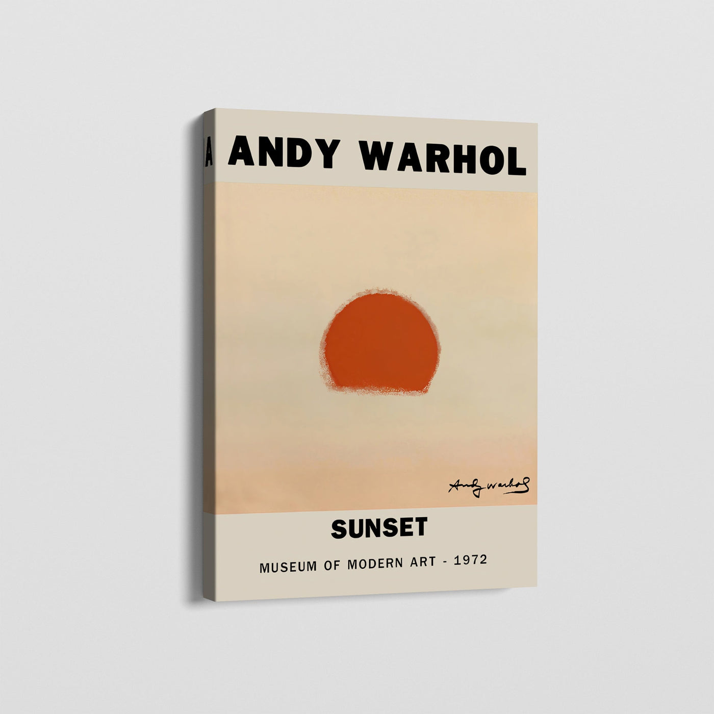 ANDY WARHOL SUNSET CANVAS