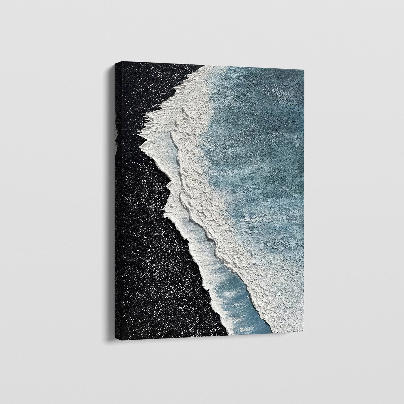 BLACK SAND WAVES CANVAS