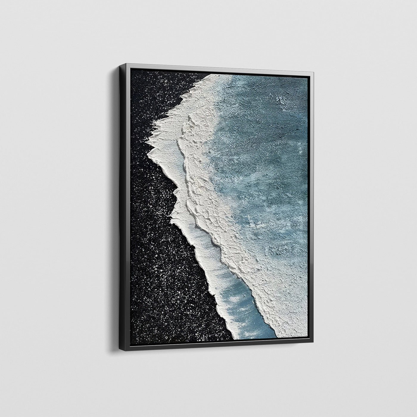 BLACK SAND WAVES CANVAS