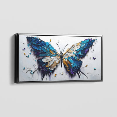 BLUE WINGED BUTTERFLY CANVAS