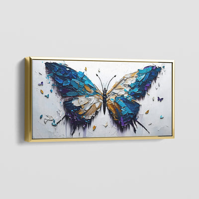 BLUE WINGED BUTTERFLY CANVAS