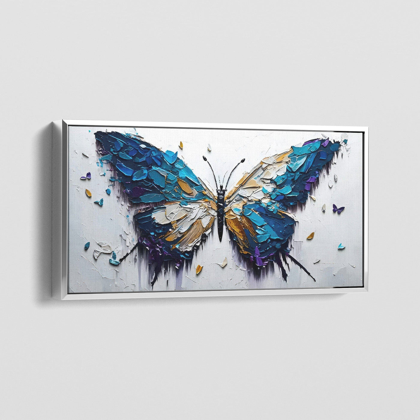 BLUE WINGED BUTTERFLY CANVAS