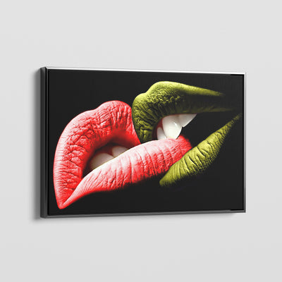 BITE MY LIPS CANVAS