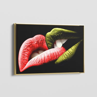 BITE MY LIPS CANVAS