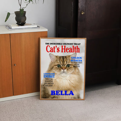 Custom Cats Health Magazine Pet Portrait