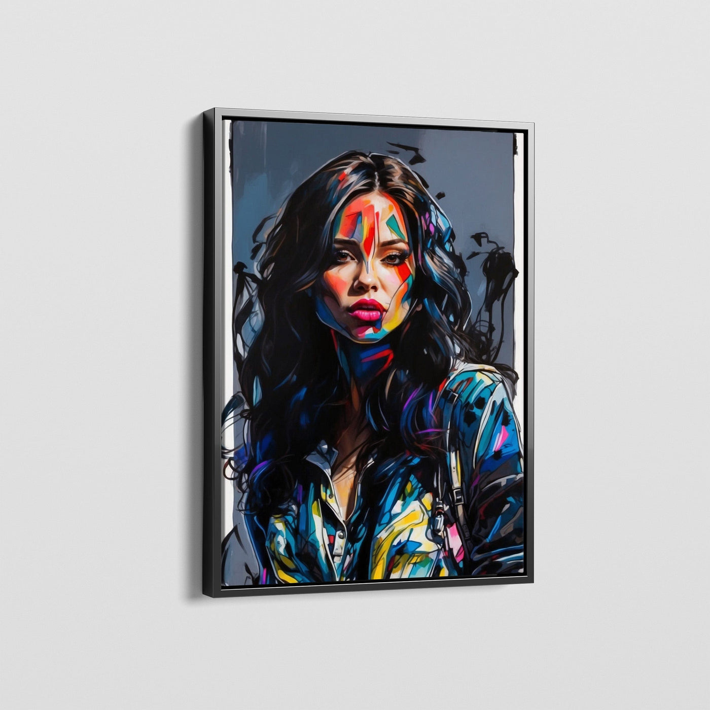 COLOURFUL POUT CANVAS