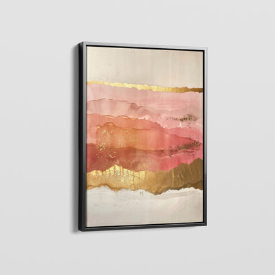 CORAL AND GOLD CANVAS