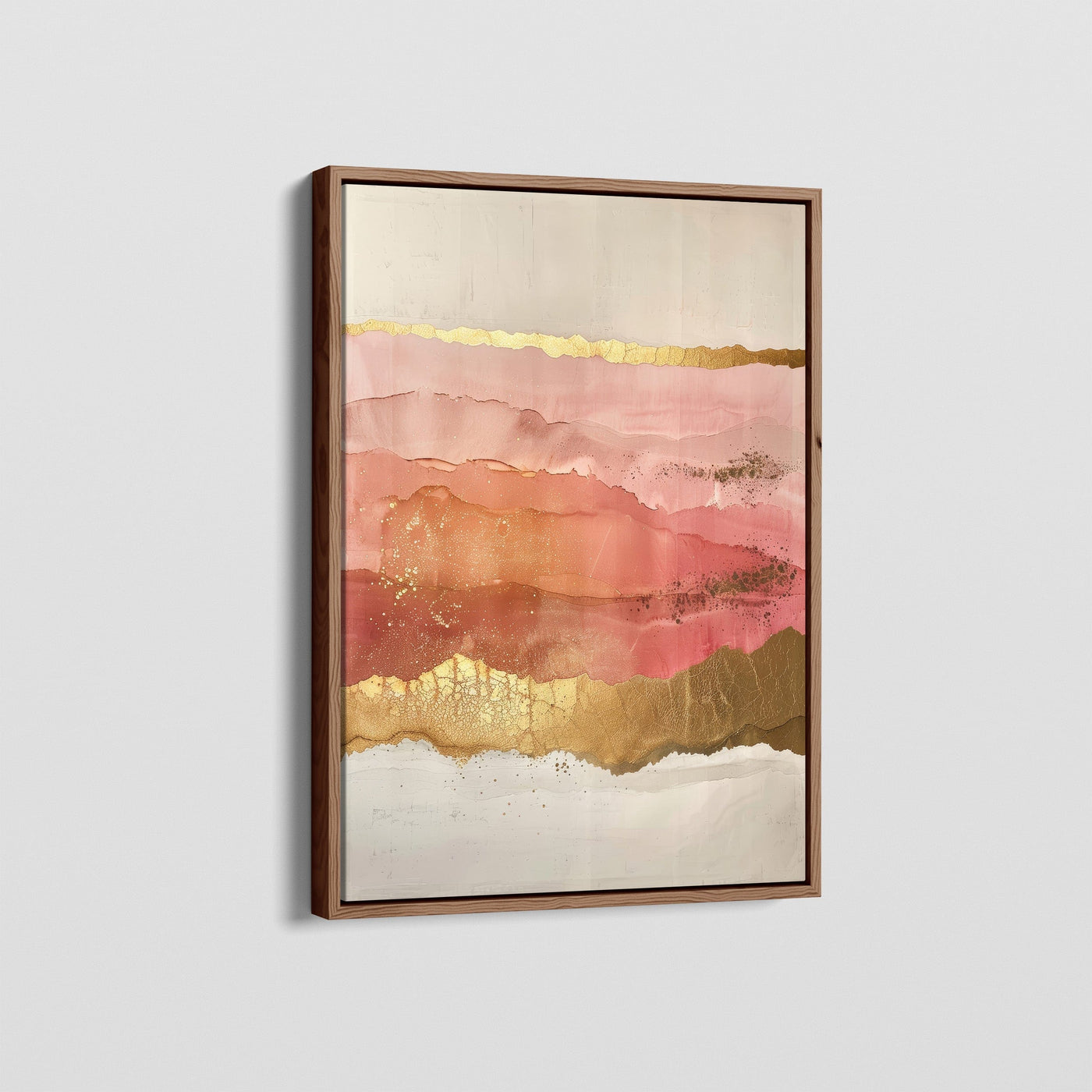 CORAL AND GOLD CANVAS