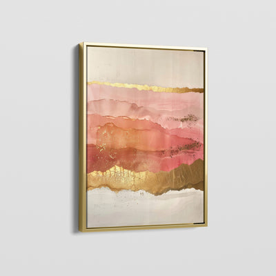 CORAL AND GOLD CANVAS