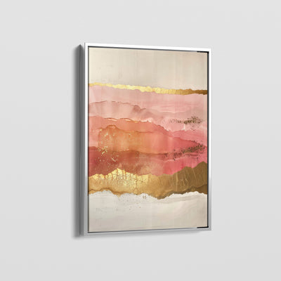 CORAL AND GOLD CANVAS