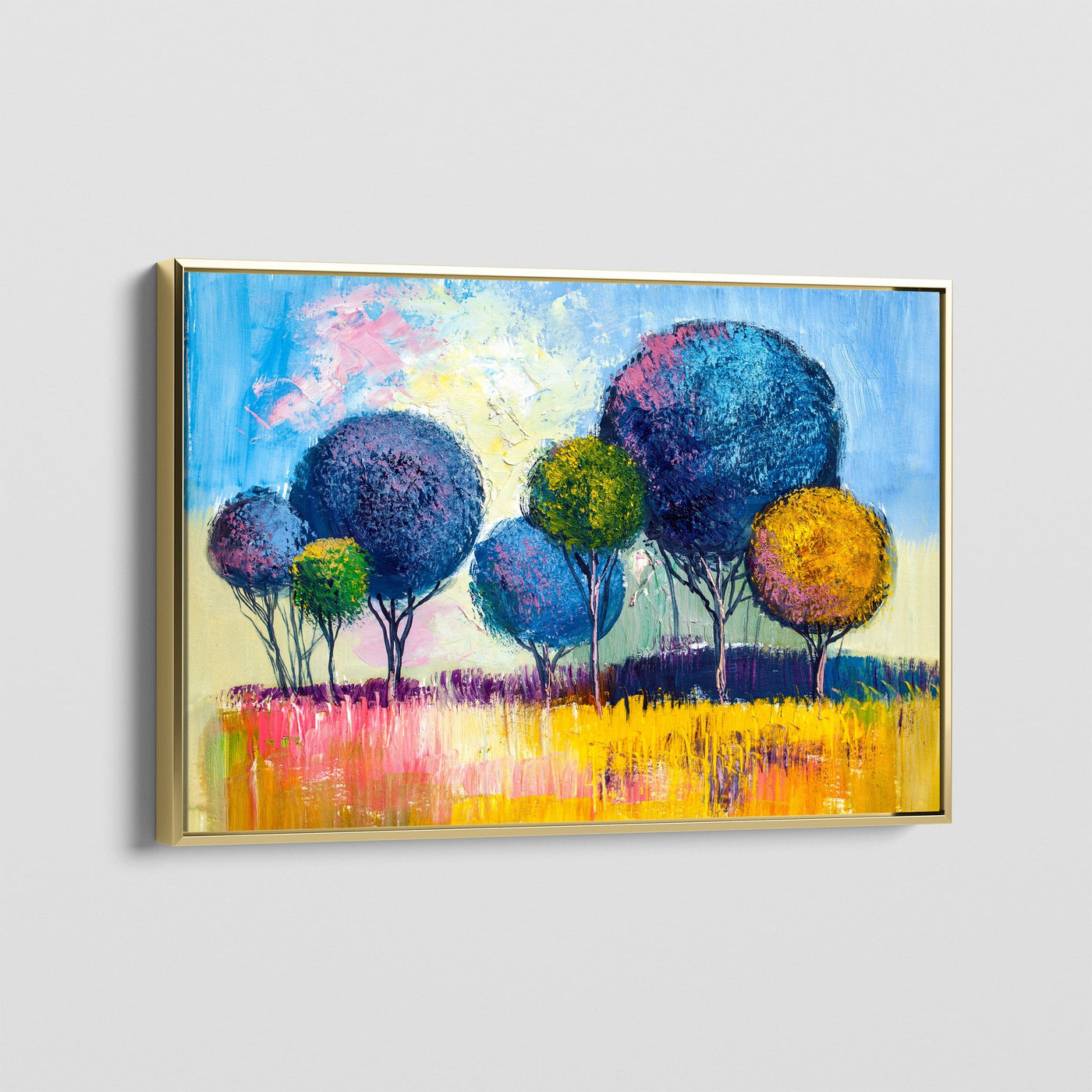 COTTON CANDY TREES CANVAS