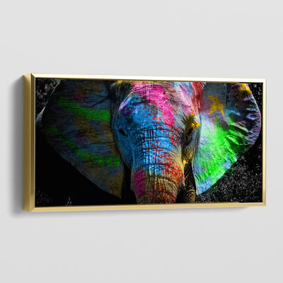 COLOURFUL ELEPHANT CANVAS