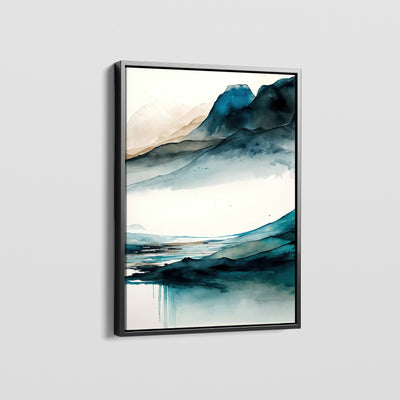 WATERCOLOR PEAKS - 2 CANVAS