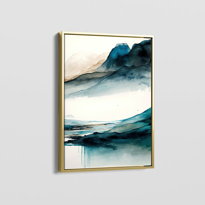 WATERCOLOR PEAKS - 2 CANVAS