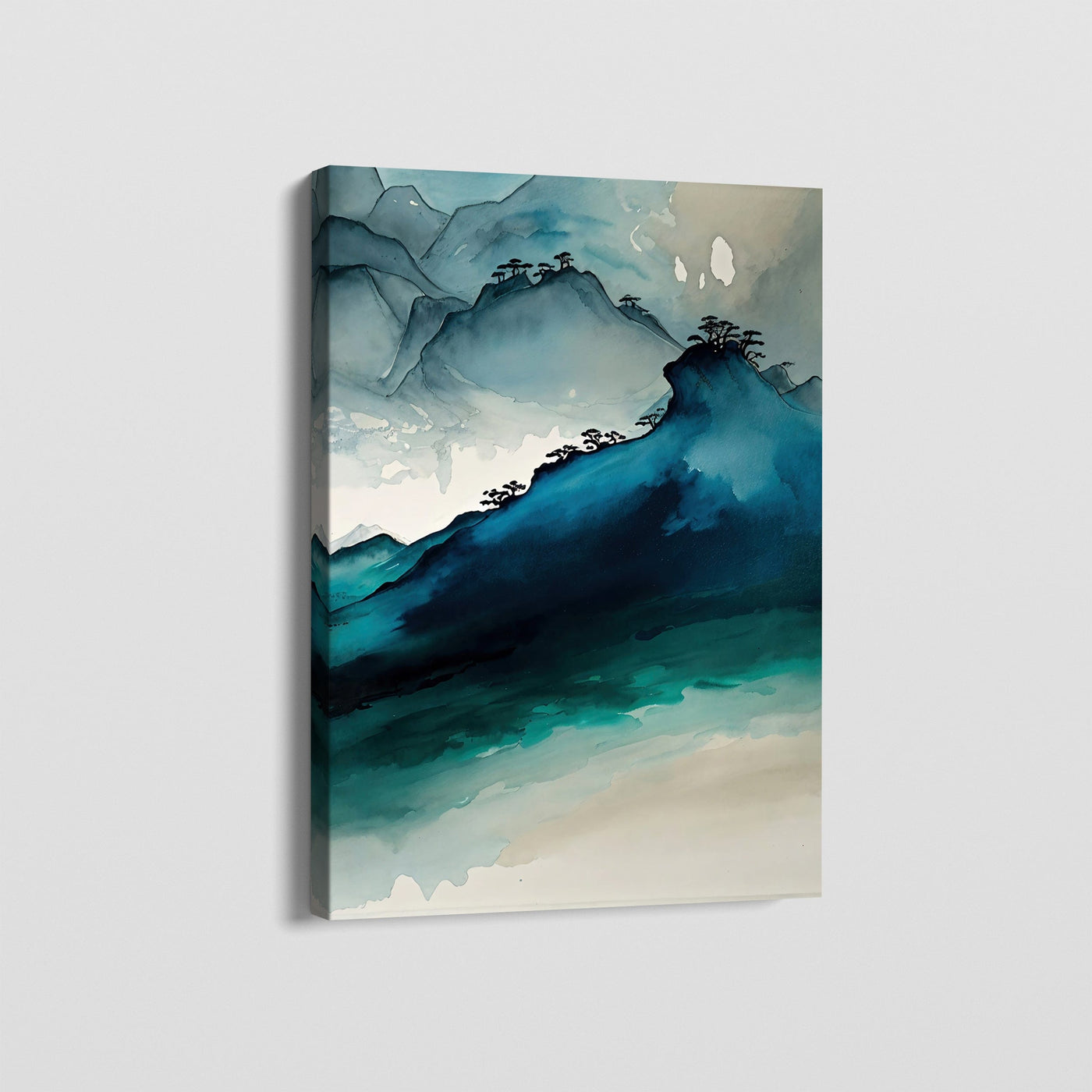 WATERCOLOR PEAKS_3 CANVAS