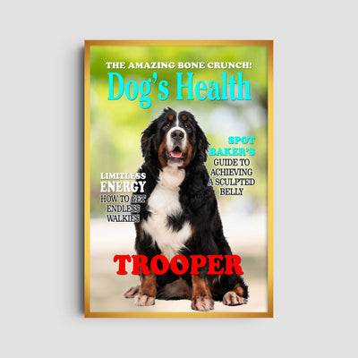 Custom Dogs Health Magazine Pet Portrait