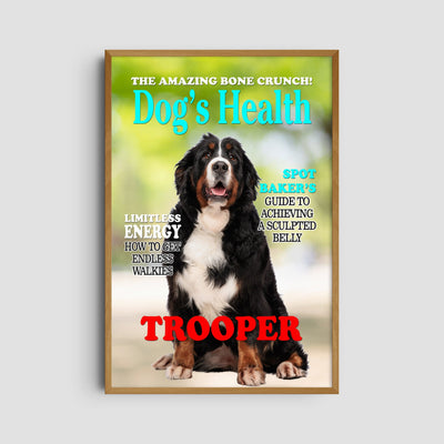 Custom Dogs Health Magazine Pet Portrait