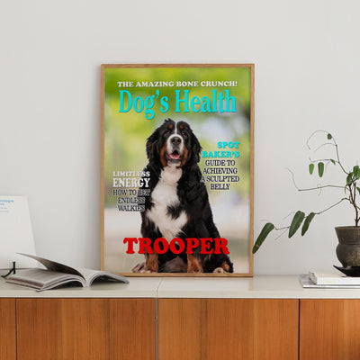 Custom Dogs Health Magazine Pet Portrait