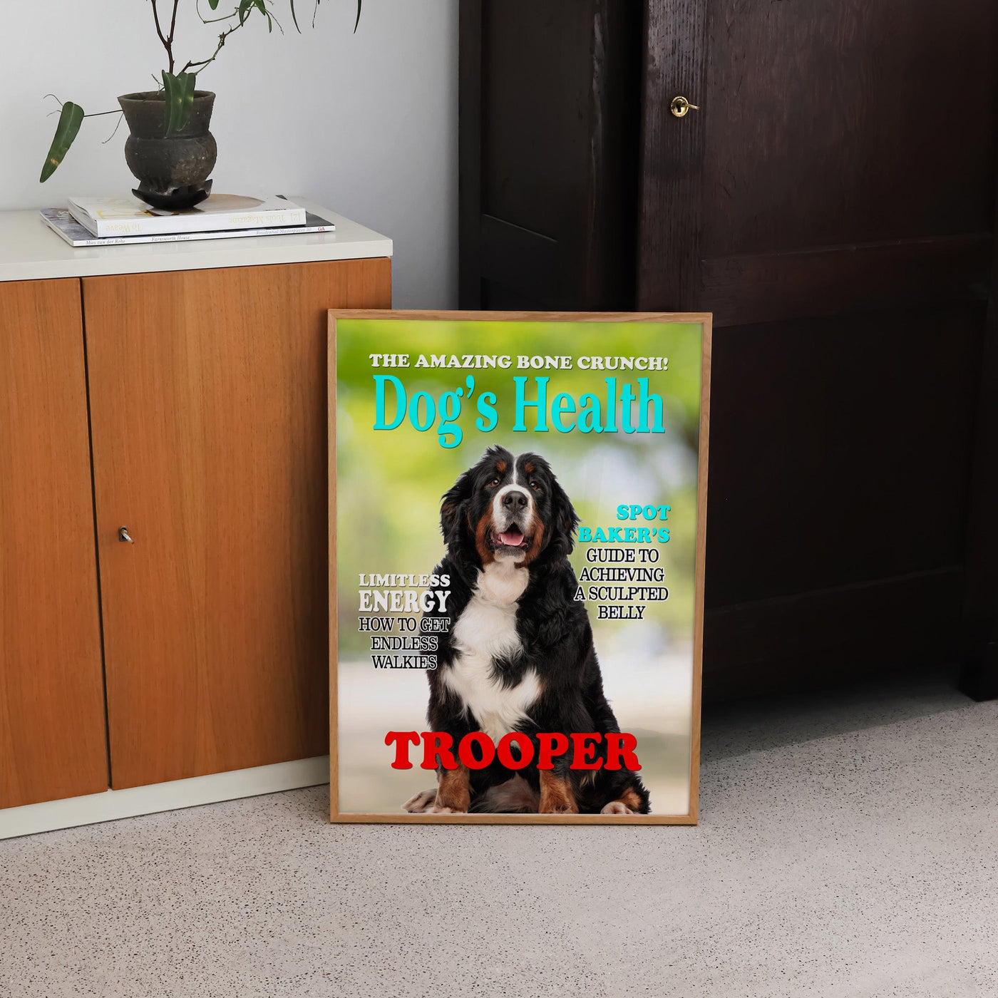 Custom Dogs Health Magazine Pet Portrait