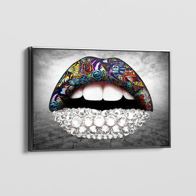 DIAMOND LIPS CANVAS