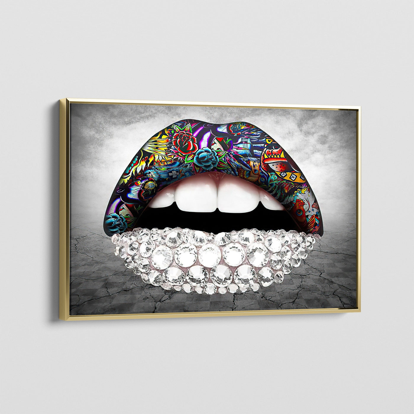 DIAMOND LIPS CANVAS